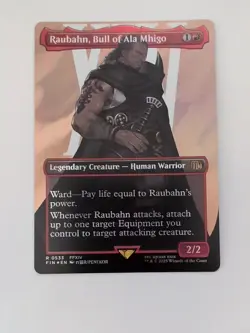 MTG: Raubahn, Bull of Ala Mhigo (Borderless 533) (Surge Foil) - NM-FINAL FANTASY - Image 1