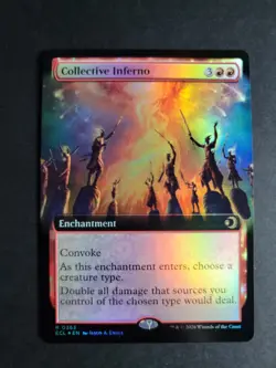 Collective Inferno (Extended Art Foil) Rare MTG Lorwyn Eclipsed - Image 1