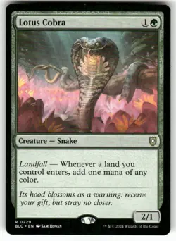 Lotus Cobra 229 NM MTG Commander: Bloomburrow Magic - Image 1