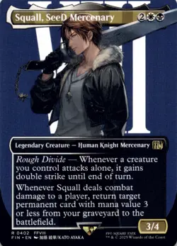 MTG Squall, SeeD Mercenary (Borderless) Normal NM FINAL FANTASY Magic 402 - Image 1
