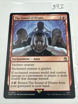 The Sound of Drums 2023 Magic MTG Universes Beyond: Doctor Who #R0097 Rare - Image 2