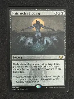 1x MTG Patriarch's Bidding (Foil Etched) - Modern Horizons 2 (MH2) #275 - Magic - Image 1
