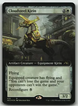 Cloudsteel Kirin (Extended Art) foil R Kamigawa: Neon Dynasty 435 LP - Image 1