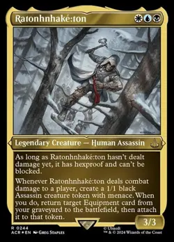 Ratonhnhake꞉ton - Foil Etched ACR LP MTG - Image 1