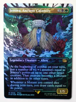 Jenova, Ancient Calamity -Borderless Foil- NM -Commander: Final Fantasy-MTG #196 - Image 1