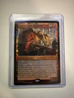 Magic the Gathering - Foil Combustible Gearhulk - Kaladesh Invention Series - NM - Image 1