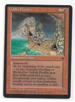 Magic the Gathering ~ MTG ~ 1x Goblin Flotilla ~ M/NM ~ FALLEN EMPIRES - Image 1