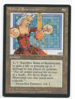 Magic the Gathering ~ MTG ~ 1x Balm of Restoration ~ M/NM ~ FALLEN EMPIRES - Image 1