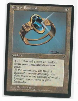 Magic the Gathering ~ MTG ~ 1x Ring of Renewal ~ M/NM ~ FALLEN EMPIRES - Image 1