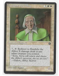 Magic the Gathering ~ MTG ~ 1x Hazduhr the Abbot ~ Homelands ~ M/NM - Image 1