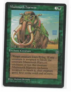 Magic the Gathering ~ MTG ~ 1x Mammoth Harness ~ Homelands ~ M/NM - Image 1