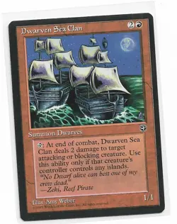 Magic the Gathering ~ MTG ~ 1x Dwarven Sea Clan ~ Homelands ~ M/NM - Image 1