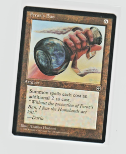 Magic the Gathering ~ MTG ~ 1x Feroz's Ban ~ Homelands ~ M/NM - Image 1