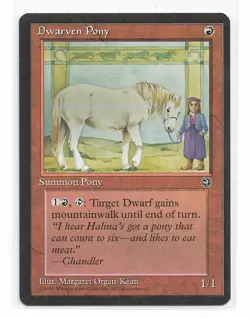 Magic the Gathering ~ MTG ~ 1x Dwarven Pony ~ Homelands ~ M/NM - Image 1