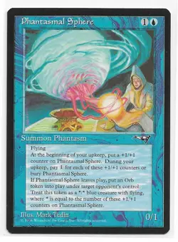 Magic the Gathering ~ MTG ~ 1x Phantasmal Sphere ~ Alliances ~ M/NM - Image 1