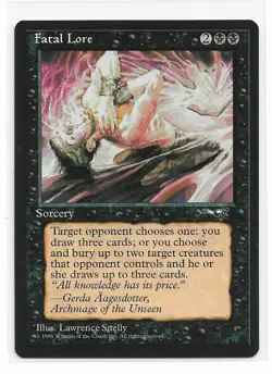 Magic the Gathering ~ MTG ~ 1x Fatal Lore ~ Alliances ~ M/NM - Image 1
