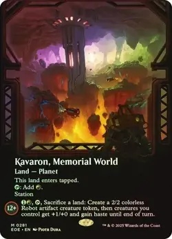 Kavaron, Memorial World (Borderless) M Edge of Eternities 281 NM Foil MTG - Image 1