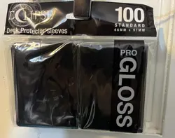 Eclipse Ultra Pro MTG Deck Protector Sleeves Black Pro Gloss 100 Standard - Image 1