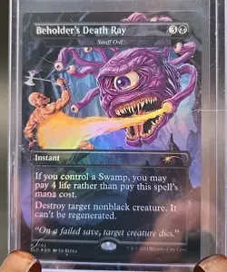 Beholder's Death Ray - Snuff Out (Rainbow Foil) Secret Lair MTG Foil Near Mint - Image 1