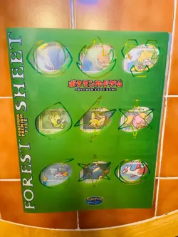 Pokemon Pokepark Premium File Forest Sheet Original Complete Set Pikachu 004/009 - Image 1