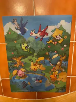 Pokemon Pokepark Premium File Forest Sheet Original Complete Set Pikachu 004/009 - Image 3