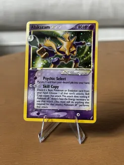 Pokemon Gold Star Alakazam 99/100 Holo Rare 2006 Crystal Guardians W/ 🌀Swirl🌀 - Image 1