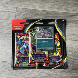Pokemon TCG: Phantasmal Flames Triple Blister Pack (Weavile) - New & Sealed ✅ - Image 1