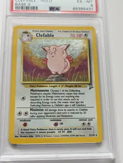Clefable | Base Set 2 | 5/130 | Pokemon TCG WOTC | Holo Rare | PSA 6 - Image 2