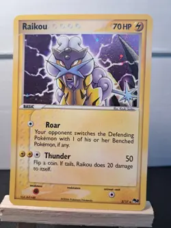 Pokemon TCG Raikou POP RARE PROMO Holo 3/17 Pokemon Promos Holo Promo Promo - Image 1