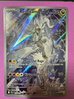 Pokemon TCG N's Reshiram 167/159 Illustration Rare SV09: Journey Together (JTG) - Image 2