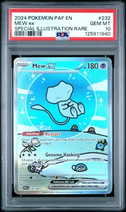 2024 Pokemon - Mew ex #232 - Paldean Fates SIR - PSA 10 GEM MINT - Image 1