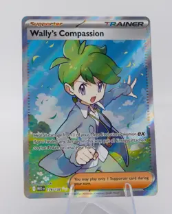 Wally’s Compassion Pokemon TCG Mega Evolutions Base 176/132 Illustration Rare - Image 1