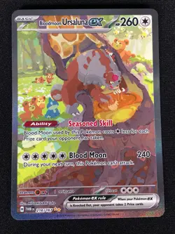 Pokemon Bloodmoon Ursaluna EX 216/167 Ultra Rare Holo (NM) - Image 1