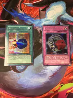 Yugioh Graceful Dice EDS-002 And Skull Dice EDS-003 Secret Rare LP - Image 1