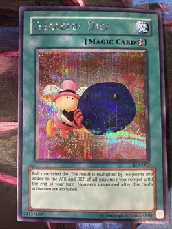 Yugioh Graceful Dice EDS-002 And Skull Dice EDS-003 Secret Rare LP - Image 2