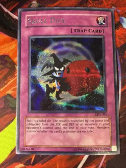Yugioh Graceful Dice EDS-002 And Skull Dice EDS-003 Secret Rare LP - Image 3