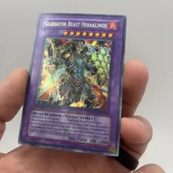 Yugioh Gladiator Beast Heraklinos GLAS-EN044 1st Edition Secret Rare - Image 5