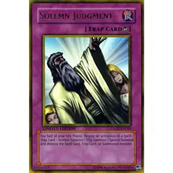 Solemn Judgment Yu-Gi-Oh! GLD2-EN044 Gold Rare - Image 1