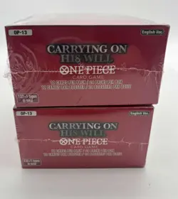 Lot of (2) One Piece English OP-13 Carrying On His Will Booster Boxes Sealed - Image 4