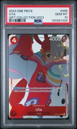 One Piece - Uta - Gift Collection 2023 - OP01-005 - PSA 10 - Image 1