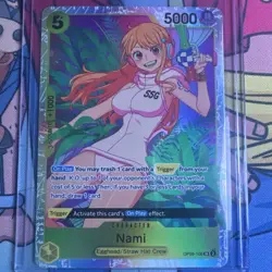 One Piece TCG Nami OP08-106 Two Legends SR + Nami ST14-006 SR Straw Hat Crew - Image 1