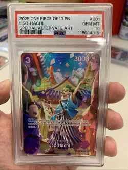 ONE PIECE USO HACHI ST18-001 SPECIAL ALT ART PSA 10 - Image 1