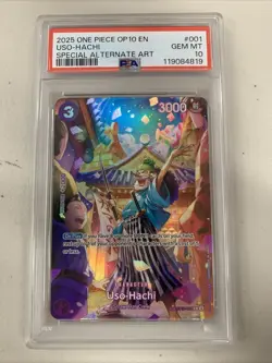 ONE PIECE USO HACHI ST18-001 SPECIAL ALT ART PSA 10 - Image 3