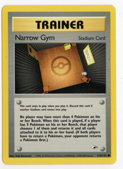 Narrow Gym 124/132 Gym Heroes TRAINER Pokemon Card - Image 1