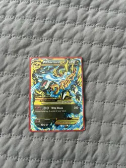 Pokemon Mega M Charizard EX TCG Secret Ultra Rare Holo Card XY Flashfire 108/106 - Image 1