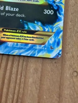 Pokemon Mega M Charizard EX TCG Secret Ultra Rare Holo Card XY Flashfire 108/106 - Image 4