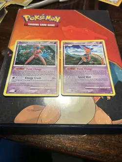 Deoxys Speed Forme Normal Forme Pokemon Card Pair - Image 1
