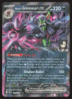 SV10: Destined Rivals Marnie's Grimmsnarl ex #136/182 Pokemon Card - Image 1
