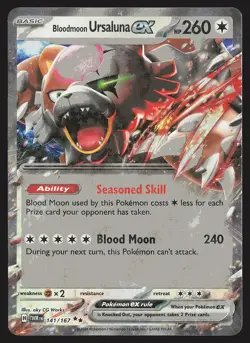 SV06: Twilight Masquerade Bloodmoon Ursaluna ex #141/167 Pokemon Card - Image 1