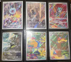 Pokemon TCG Scarlet & Violet Black Bolt & White Flare Lot Of 6 Full Art Cards - Image 1